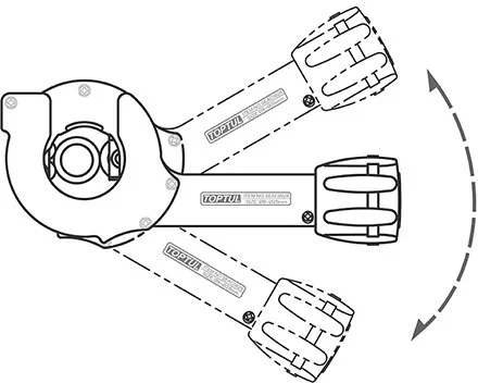 SEAC2867 TOPTUL Труборез для металлопластиковых труб 28-67 мм (фото 3)