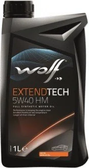 28116/1 WOLF Моторное масло 5W40 синтетическое ExtendTech HM 1 л (фото 1)