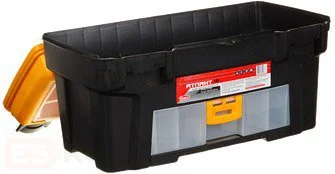 М2924 IDEA Ящик для инструмента пластмассовый АТЛАНТ 43х23,5х25 см (18") с консолью и секциями (фото 4)