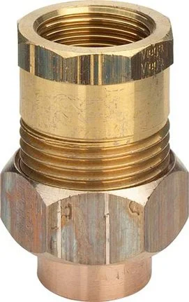 103422 VIEGA Сгон бронзовый 15х1/2" с внутренней резьбой под пайку (фото 1)