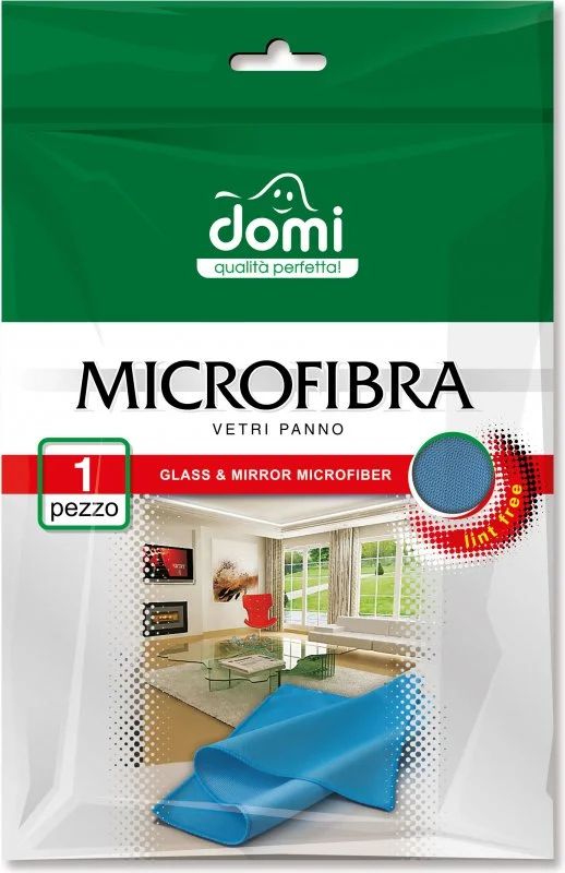5027DI DOMI Салфетка бытовая Microfibra Для стекол и зеркал (фото 1)
