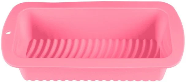 20-001627 PERFECTO LINEA Форма для выпечки силиконовая прямоугольная 27х13,2х6,5 см розовая (фото 1)