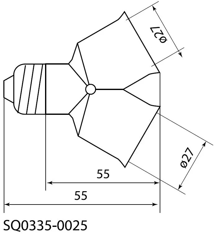 SQ0335-0025 TDM Патрон-переходник Е27-2хЕ27 белый (фото 3)