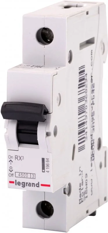 419662 LEGRAND Автоматический выключатель RX3 4500 1P C10 (фото 1)