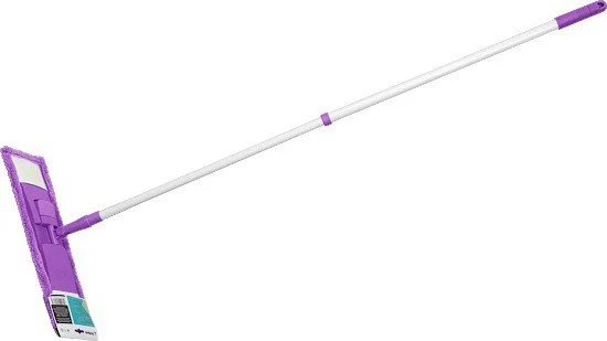 43-392010 PERFECTO LINEA Швабра для пола с насадкой из микрофибры фиолетовая (фото 1)