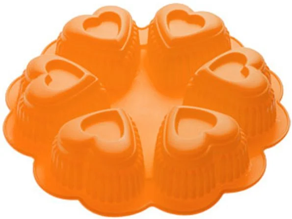20-018814 PERFECTO LINEA Форма для выпечки силиконовая круглая 25х4,5 см оранжевая (фото 2)