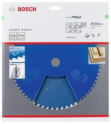 2608644342 BOSCH Диск пильный 254х30 мм 54 зуба Expert for Wood (фото 2)