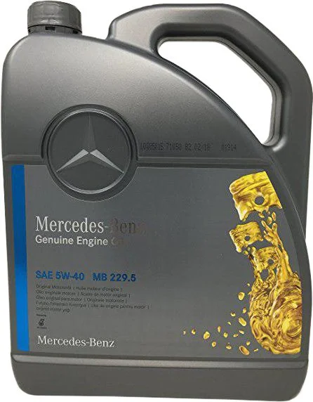 A000989920213AIFE MERCEDES Моторное масло 5W40 синтетическое BENZ Genuine Engine Oil 5 л (фото 1)