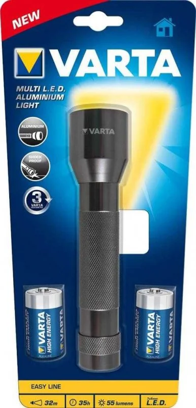 016627101421 VARTA Фонарь светодиодный Multi LED Aluminium Light (фото 1)