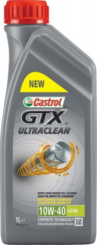 15A4DE CASTROL Моторное масло 10W40 полусинтетическое GTX Ultraclean 1 л (фото 2)