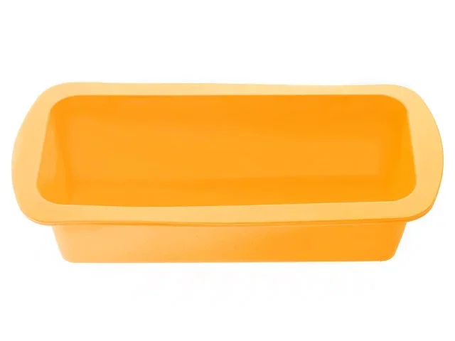 20-000214 PERFECTO LINEA Форма для выпечки силиконовая прямоугольная 27х13,5х6 см оранжевая (фото 1)