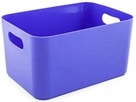 АС26339000 BEROSSI Корзина для хранения вещей пластиковая Joy лазурно-синяя (фото 1)
