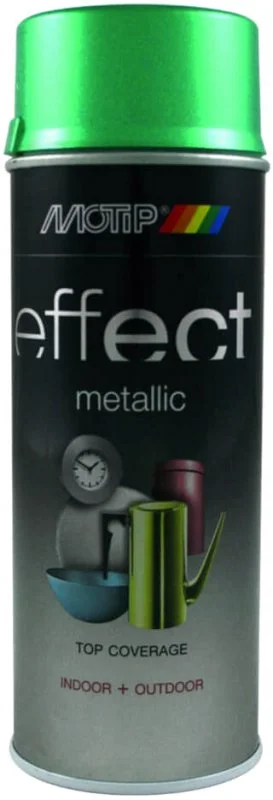 302513 MOTIP Краска аэрозольная Deco Effect Metallic зеленый 400 мл (фото 1)