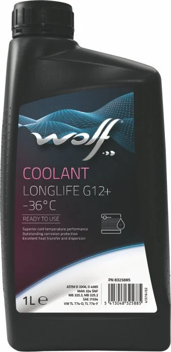 50101/1 WOLF Антифриз G12+ красный Coolant Longlife 1 л (фото 1)