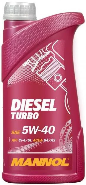 96013 MANNOL Моторное масло 5W40 синтетическое Diesel Turbo 1 л (фото 2)