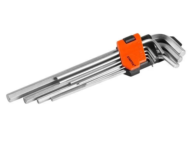 PRO-4090 PROSTARTUL Набор ключей шестигранных 1,5-10 мм 9 предметов длинных (фото 1)