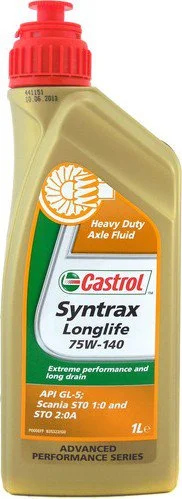 1543AE CASTROL Масло трансмиссионное 75W140 синтетическое Syntrax Longlife 1 л (фото 2)