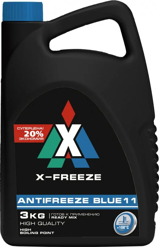 430206093 X-FREEZE Антифриз синий Blue 11 3 кг (фото 2)