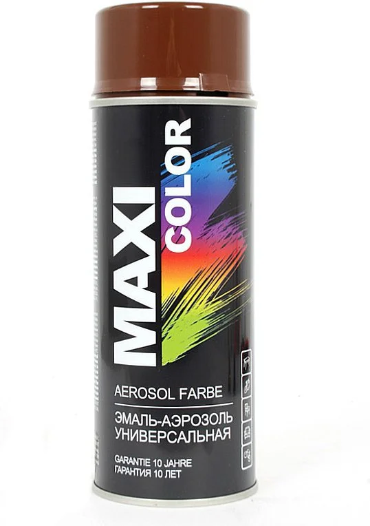 8011MX Maxi Color Эмаль аэрозольная универсальная коричневый 8011 400 мл (фото 1)