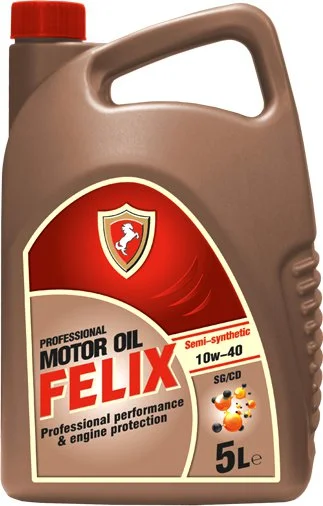 430900015 FELIX Моторное масло 10W40 полусинтетическое SG/CD 5 л (фото 1)