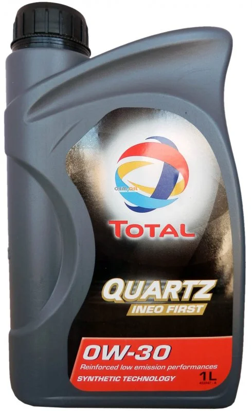 183103 TOTAL Моторное масло 0W30 синтетическое Quartz Ineo First 1л (фото 2)