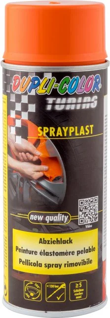 388156 DUPLI COLOR Краска эластичная Sprayplast оранжевый 2x400 мл (фото 2)
