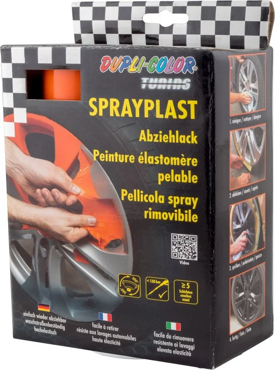 388156 DUPLI COLOR Краска эластичная Sprayplast оранжевый 2x400 мл (фото 3)