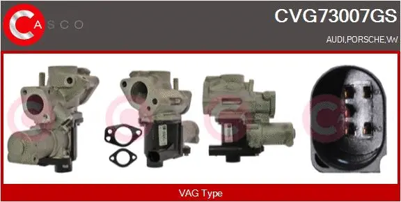 CVG73007GS CASCO Клапан возврата ОГ (фото 1)