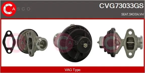 CVG73033GS CASCO Клапан возврата ОГ (фото 1)