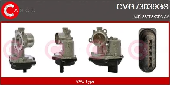 CVG73039GS CASCO Клапан возврата ОГ (фото 1)