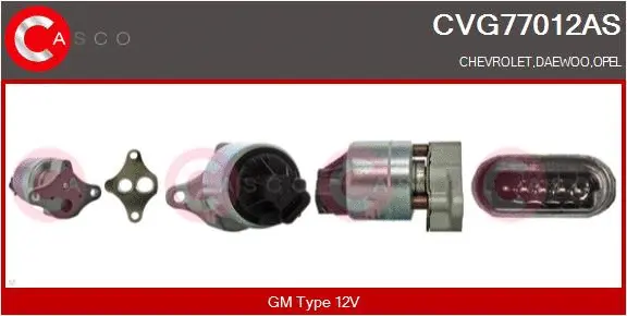 CVG77012AS CASCO Клапан возврата ОГ (фото 1)
