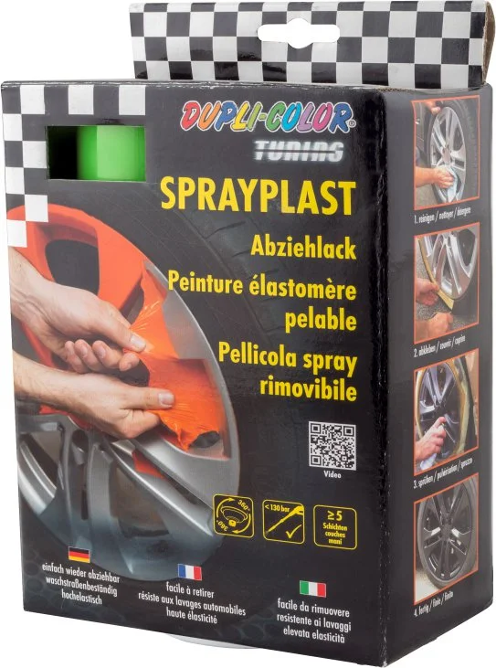 388149 DUPLI COLOR Краска эластичная Sprayplast зеленый 2x400 мл (фото 3)