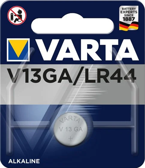 04276101401 VARTA Батарейка LR44 1,5 V алкалиновая (фото 1)