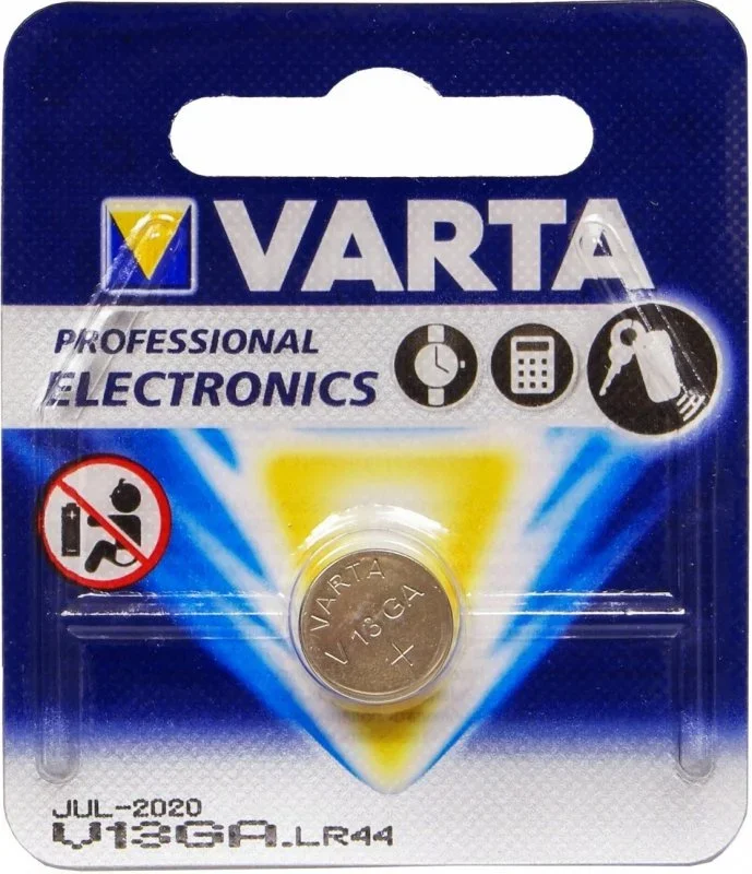 04276101401 VARTA Батарейка LR44 1,5 V алкалиновая (фото 2)