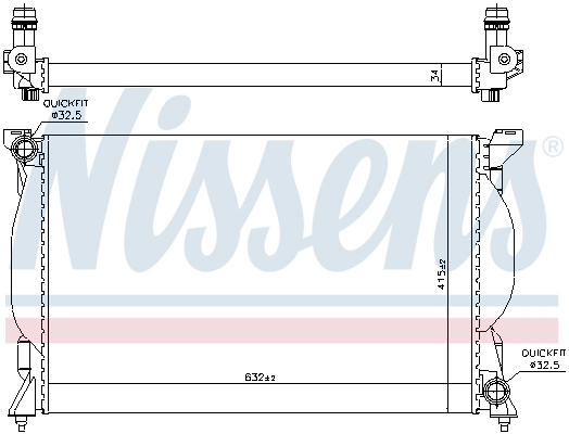 60301A NISSENS Радиатор, охлаждение двигателя (фото 7)