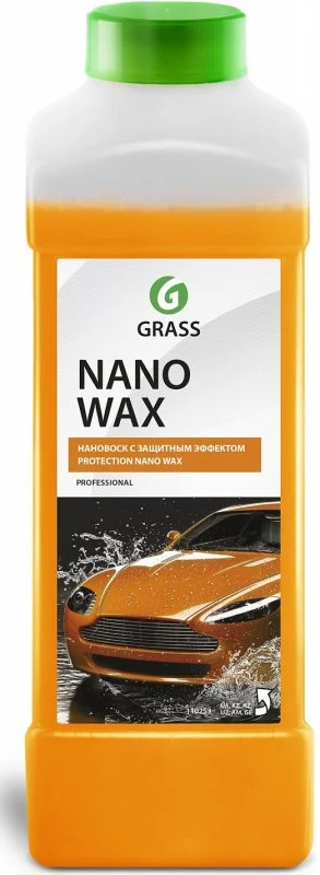 110253 GRASS Воск для автомобиля Nano Wax 1 л (фото 1)