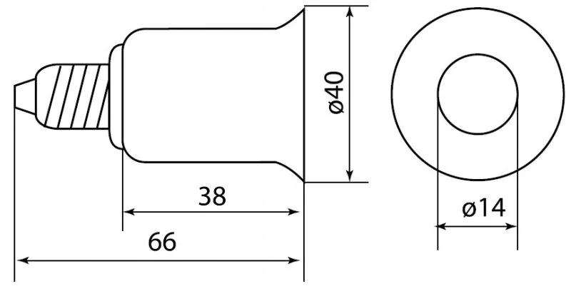 SQ0335-1001 TDM Патрон-переходник E14-E27 белый (фото 2)
