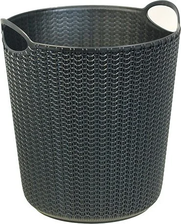 М2499 IDEA Ведро для мусора Вязание 10 л черный (фото 2)