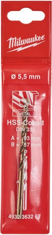 4932363267 MILWAUKEE Сверло по металлу 5,5х57х93 мм HSS-Co (фото 1)