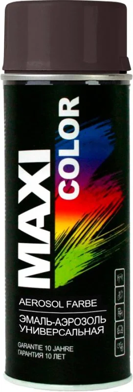 8019MX Maxi Color Эмаль аэрозольная универсальная серо-коричневый 8019 400 мл (фото 1)