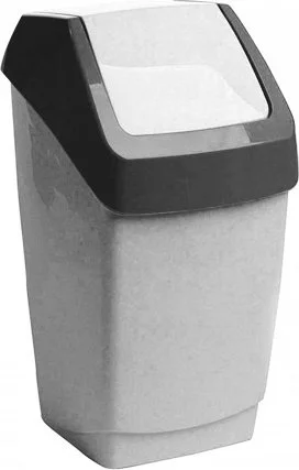 М2471 IDEA Ведро для мусора 15 л Хапс мрамор (фото 1)