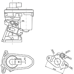 182365 HC-CARGO Клапан возврата ОГ (фото 3)