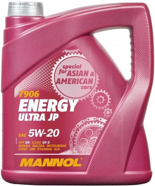 99398 MANNOL Моторное масло 5W20 синтетическое Energy Ultra JP 4 л (фото 2)