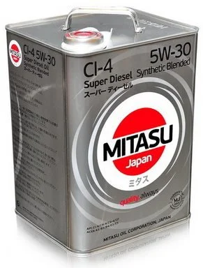 MJ-220-6 MITASU Моторное масло 5W30 полусинтетическое Super Diesel CI-4 6 л (фото 1)