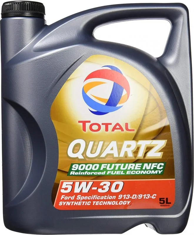 183199 TOTAL Моторное масло 5W30 синтетическое Quartz 9000 Future NFC 5 л (фото 2)