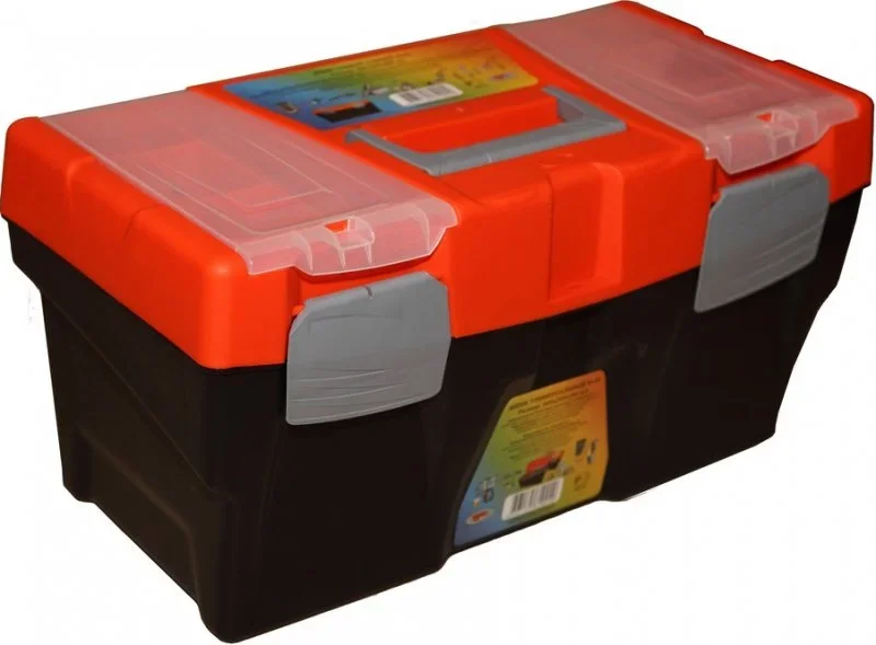 610010 PROFBOX Ящик для инструмента пластмассовый М-50 500х250х260 мм с секциями (фото 1)