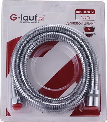 URG-1308ii150 Glauf Шланг душевой G.LAUF 1/2"х1/2" 150 см URG-1308 (фото 1)