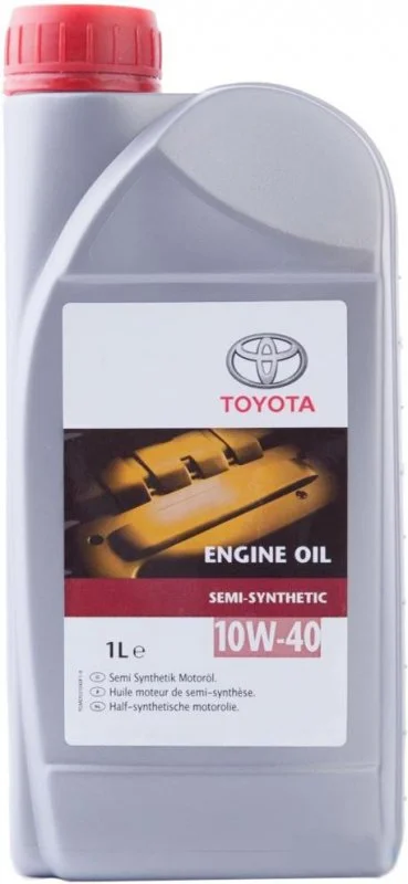 08880-80826 TOYOTA Моторное масло 10W40 полусинтетическое Engine Oil 1 л (фото 1)