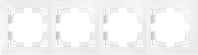 ЮЛИГ.735212.282 BYLECTRICA Рамка четырехместная Уют белая (фото 1)