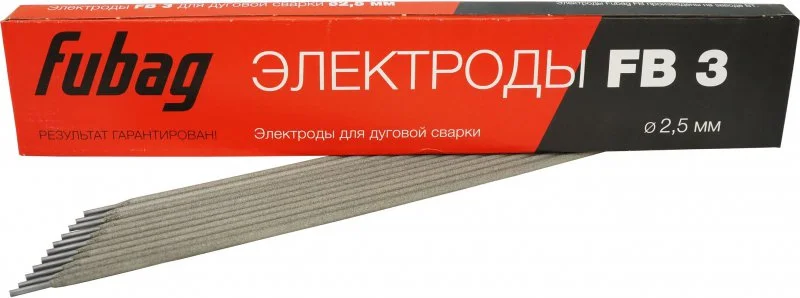 38858 FUBAG Электрод для углеродистой стали 2,5 мм FB 3 0,9 кг (фото 1)